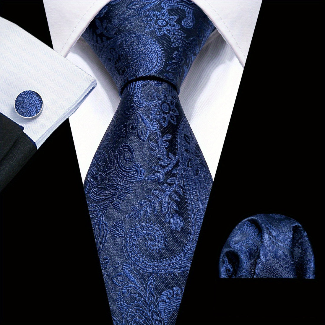 Men's Paisley Woven Necktie for Weddings and Formal Events