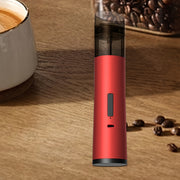 Red Electric Spice Grinder Rechargeable Portable Salt Pepper Sugar Mill