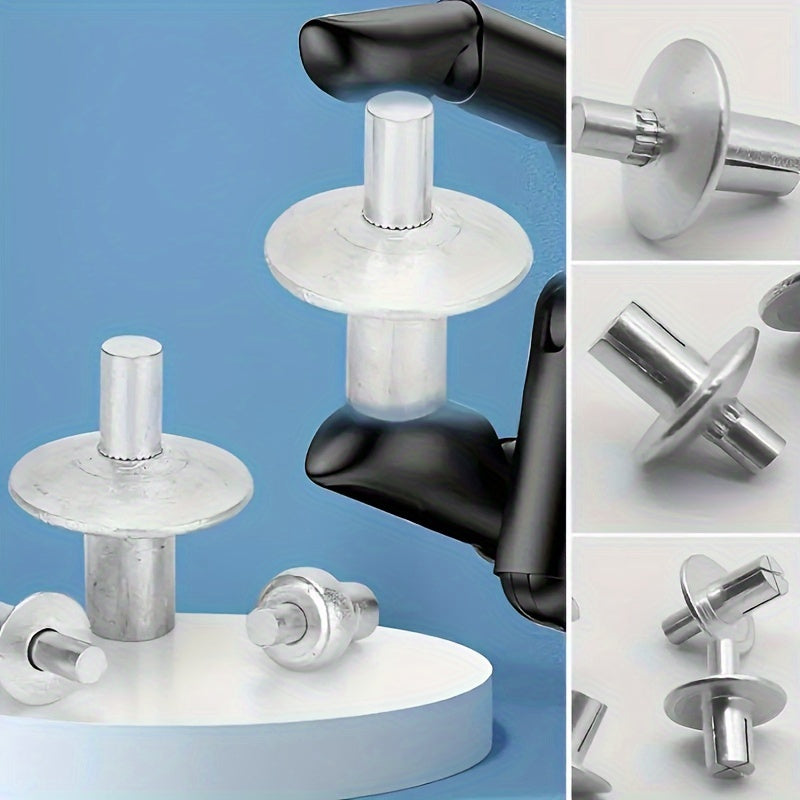 Aluminum Rivets 50/100/200pcs Polished Round Head Hammer-In DIY Crafts