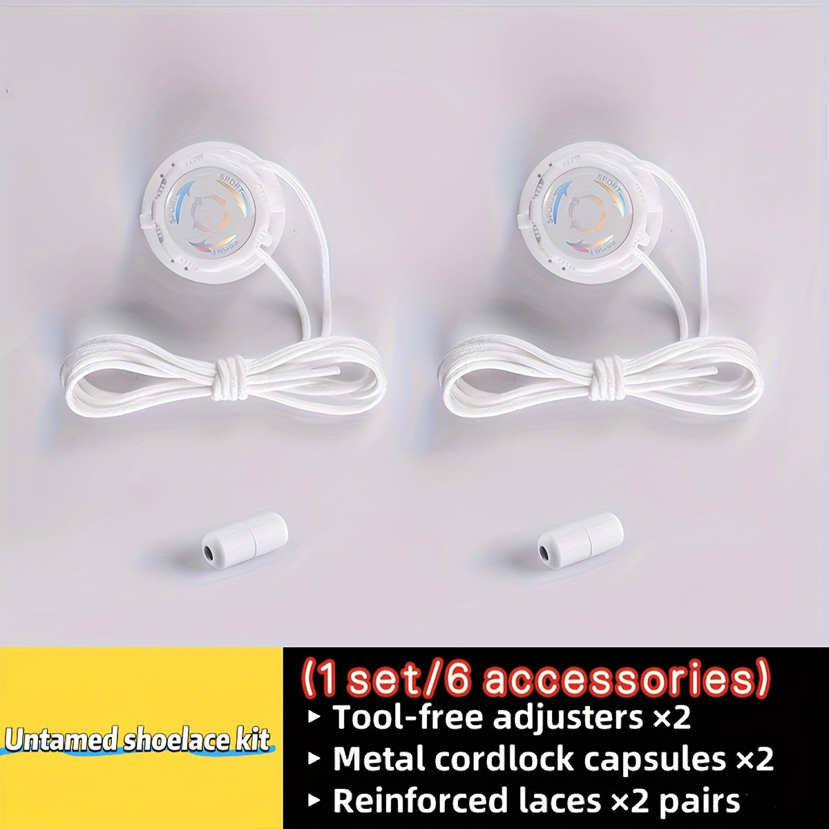 Unisex Shoe Accessories Rotate Fastener for Sports and Outdoor Shoes