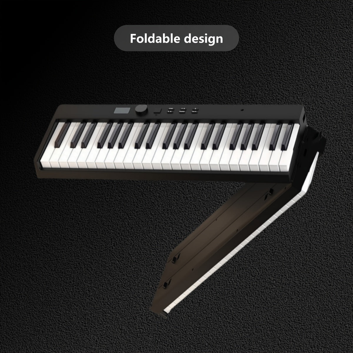 Yangi boshlovchilar uchun 128 ritm, 128 ovoz va LED displey bilan qora 88 kalitli elektron pianino