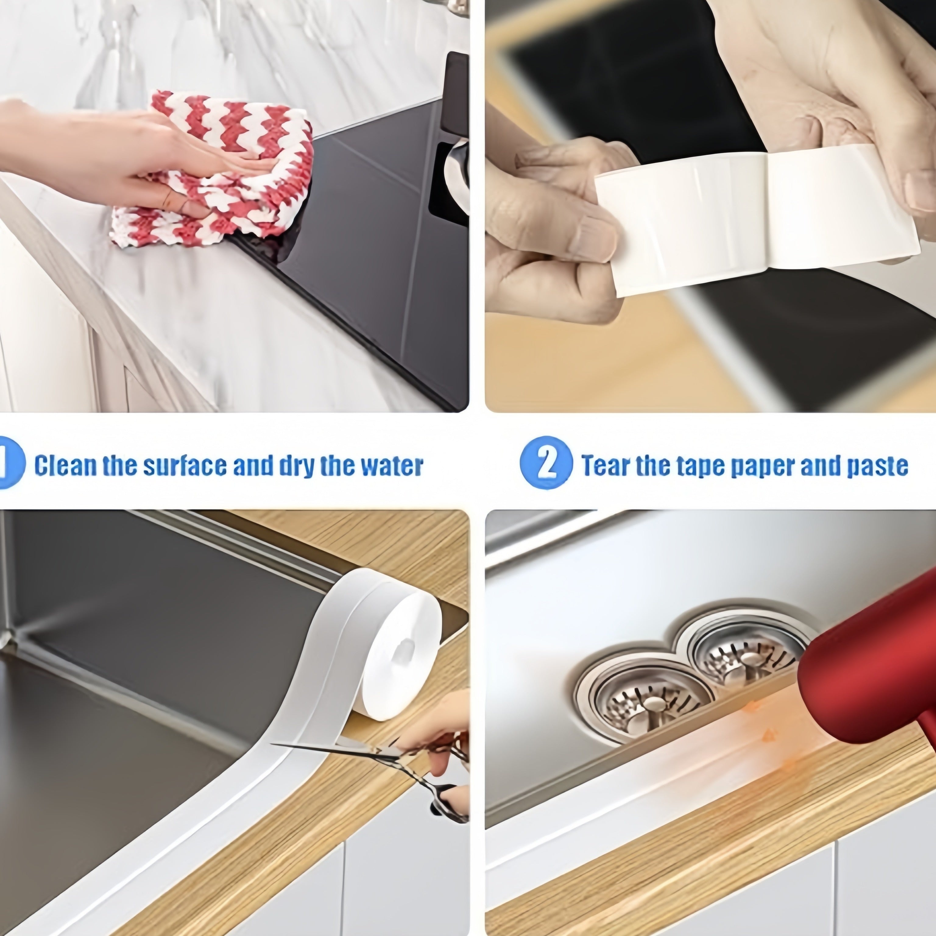 Водонепроницаемая самоклеящаяся защита края туалета для защиты от брызг мочи. Прочный 5-метровый полоска с универсальной посадкой.