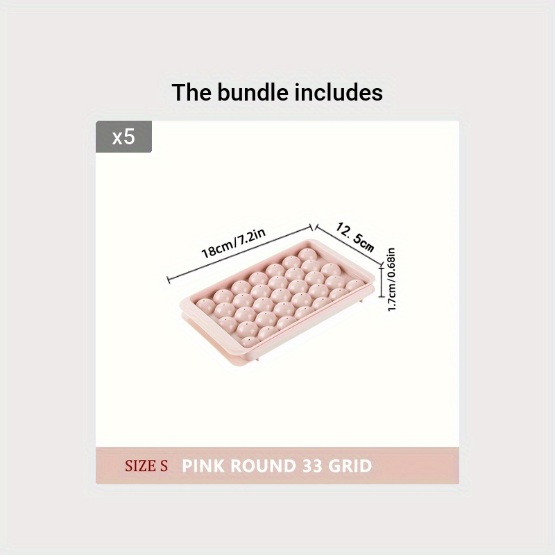 Home Kitchen Ice Cube Tray With Lid Reusable Ice Mold For Refrigerator