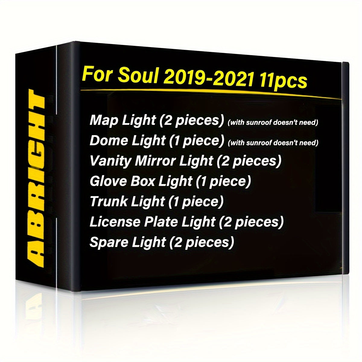 Interior LED Light Kit for Car Vehicles, Bright White, Easy Install