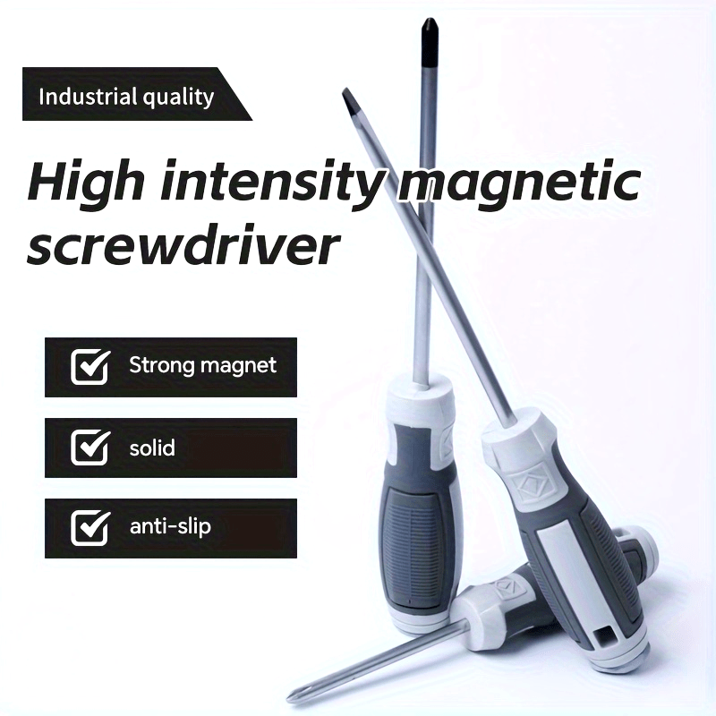 Universal Steel Magnetic Cross Screwdriver for Home and Car Use