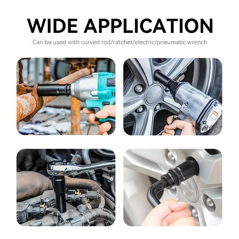 10 Pack Deep Drive Impact Wrench Socket Set 8-17mm Carbon Steel Auto Repair