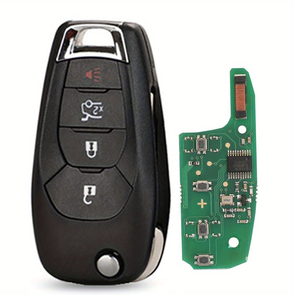 Car Remote Fob Black Ergonomic Design for Keyless Entry, Alarm, Start