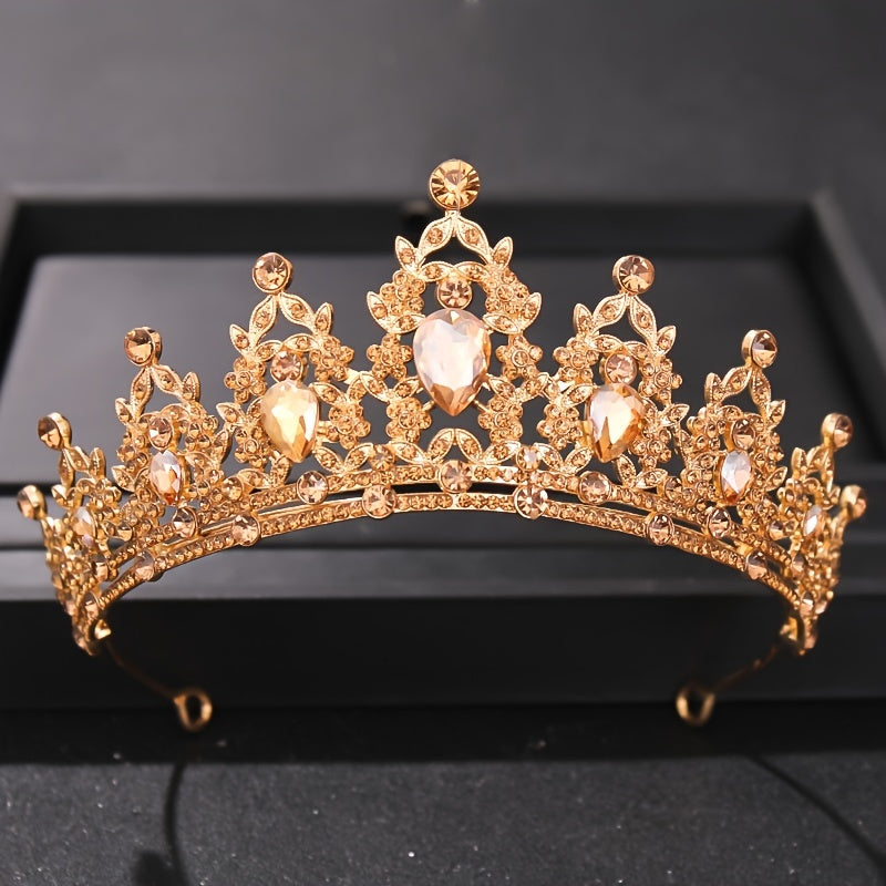 Princess Crown for Women and Girls, Queen Tiara, Elegant Silver Headpiece