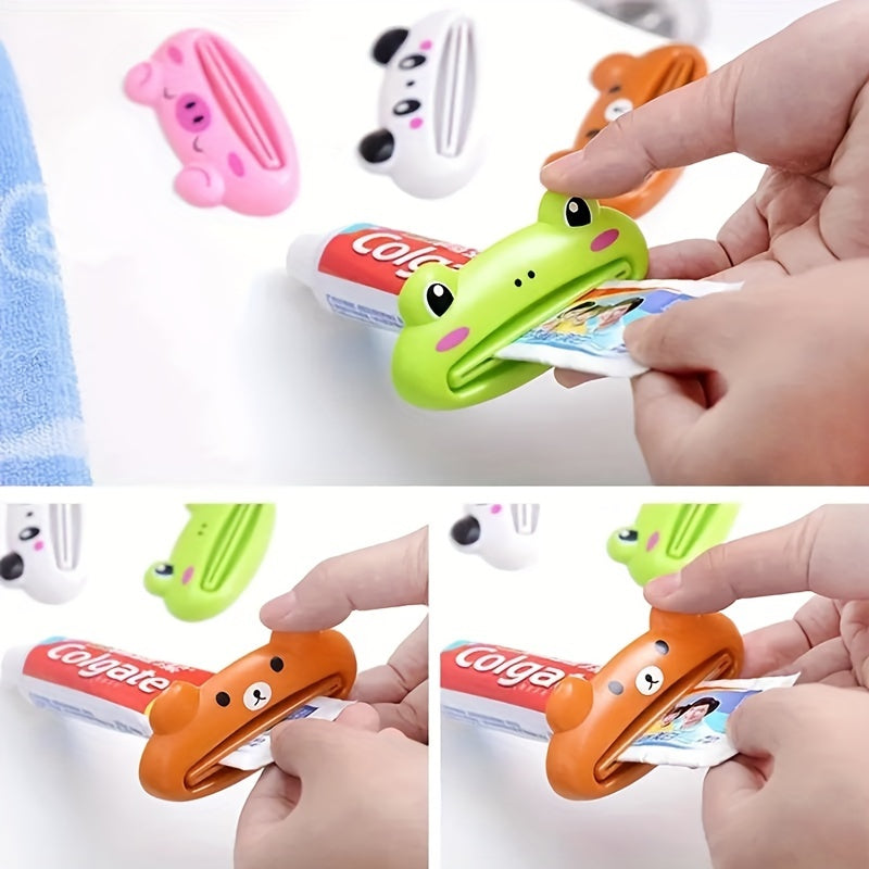 Kids Plastic Cartoon Animal Toothpaste Squeezer Bathroom Accessory