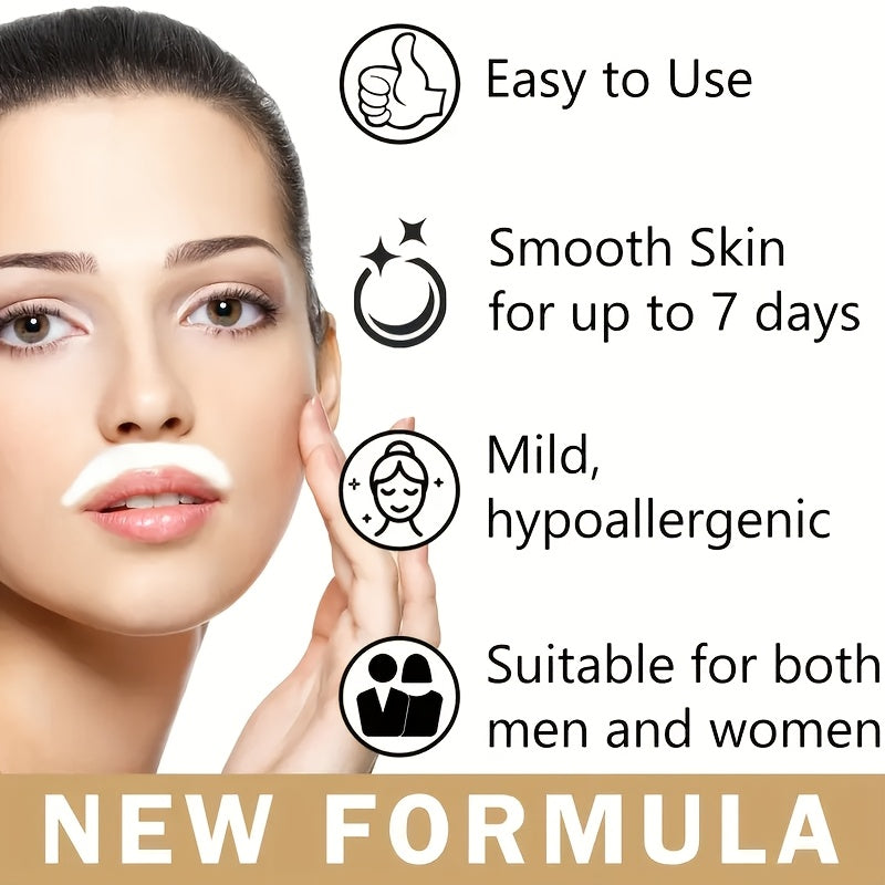 Crema depilatoria unisex de aceite de coco 150g sin dolor, rápida y suave