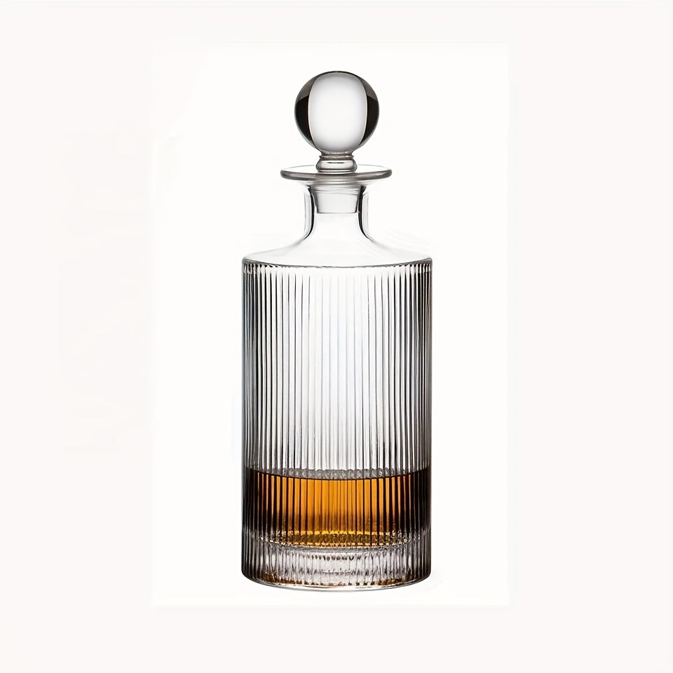Decantador cuadrado de whisky con tapón de cristal para accesorios de licor y vino