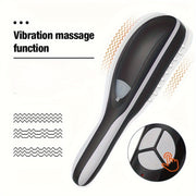 Elektr massaj qiluvchi bosh massajatori, bug' va vibratsiyali bosh massaj taroqlari, USB orqali zaryadlanadigan - Ajoyib bayram sovg'asi