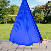 Elastic Hammock for Indoor and Outdoor Use 100x280cm Red Nylon Air Yoga Hammock