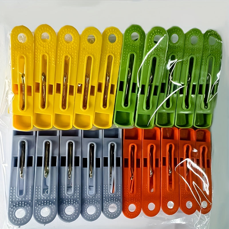 Pack of 40 Colorful Plastic Clothespins Sturdy Laundry Clips for Drying Delicates