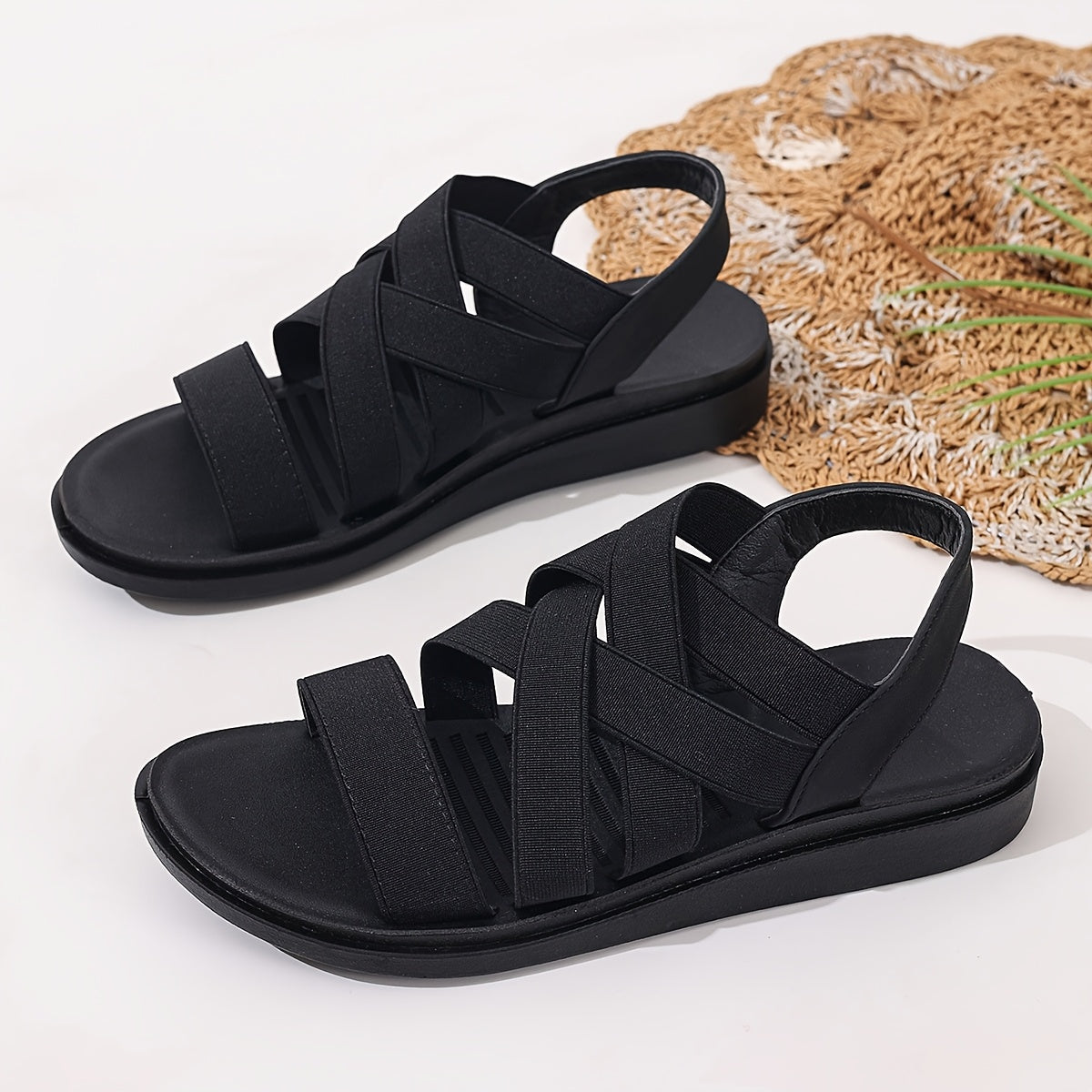 Women's Casual Sneakers Lightweight Elastic Flat Comfortable Fabric