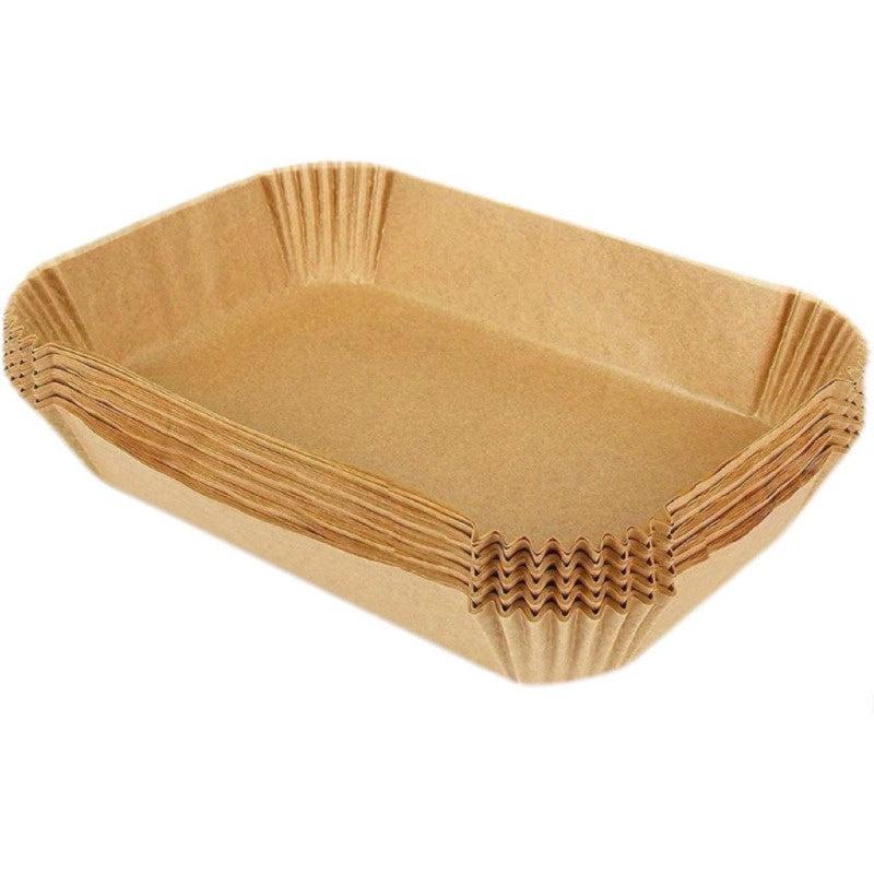 50/100 Pieces Rectangular Non-Stick Baking Paper Sheets for Oven Microwave Air Fryer