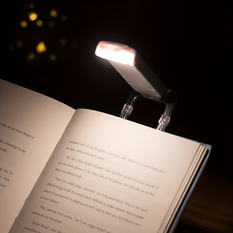 Dimmable LED Clip-On Book Reading Light Touch Control Warm White Eye Protection Tabletop Lamp