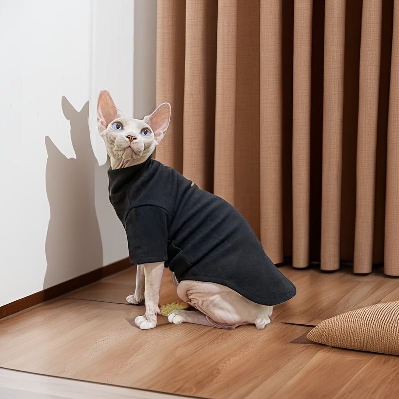 Pet Sweater for Hairless Cats Sphynx and Devon Rex Knit Polyester Spandex Autumn Winter
