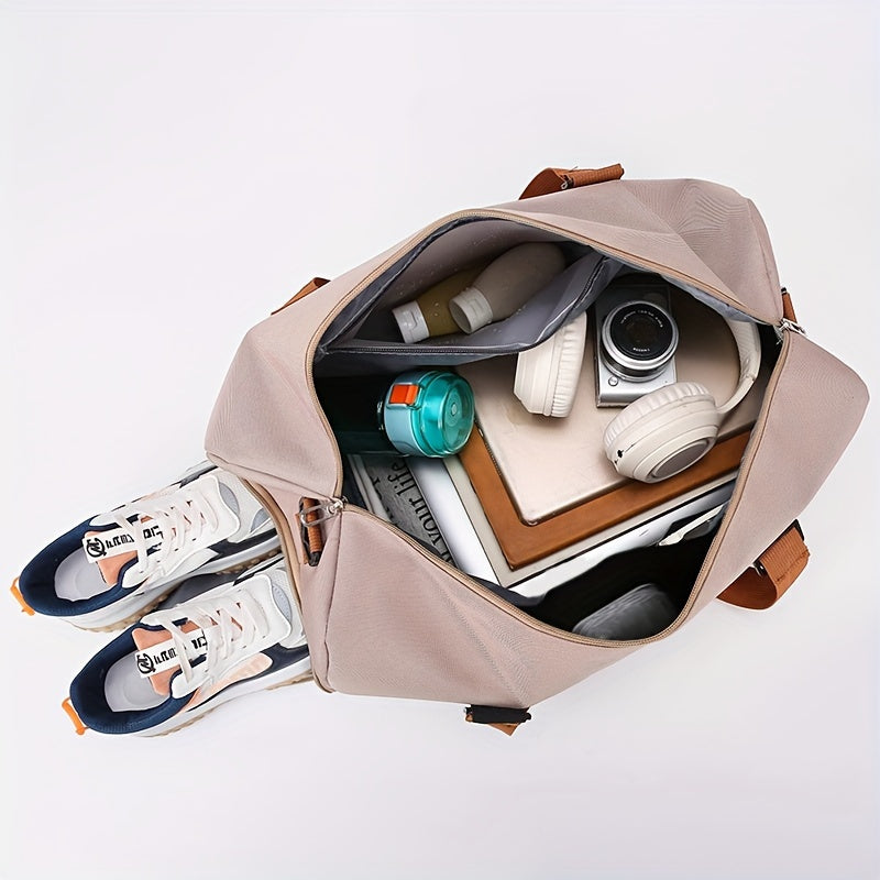 2024 Sports Duffel Bag with Wet Dry Separation Polyester Gym Travel Yoga Fitness Multi-Color