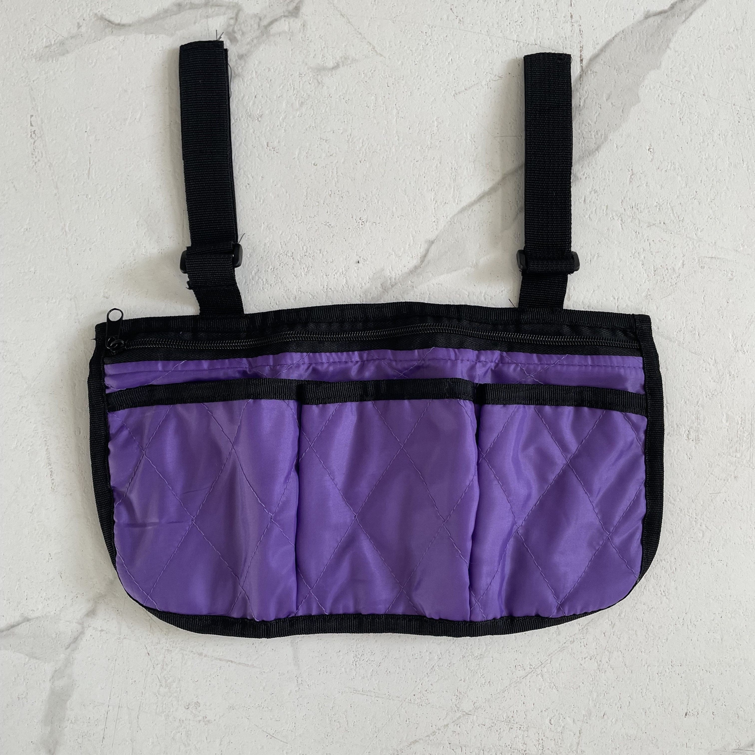 Wheelchair Armrest Hanging Storage Bag Large Capacity Easy to Carry