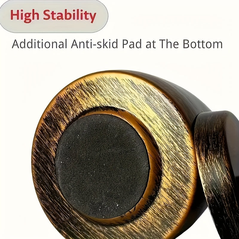 Уличный металлический пепельник бездымный ветронепроницаемый дождевик круглый из железа с нескользящей основой