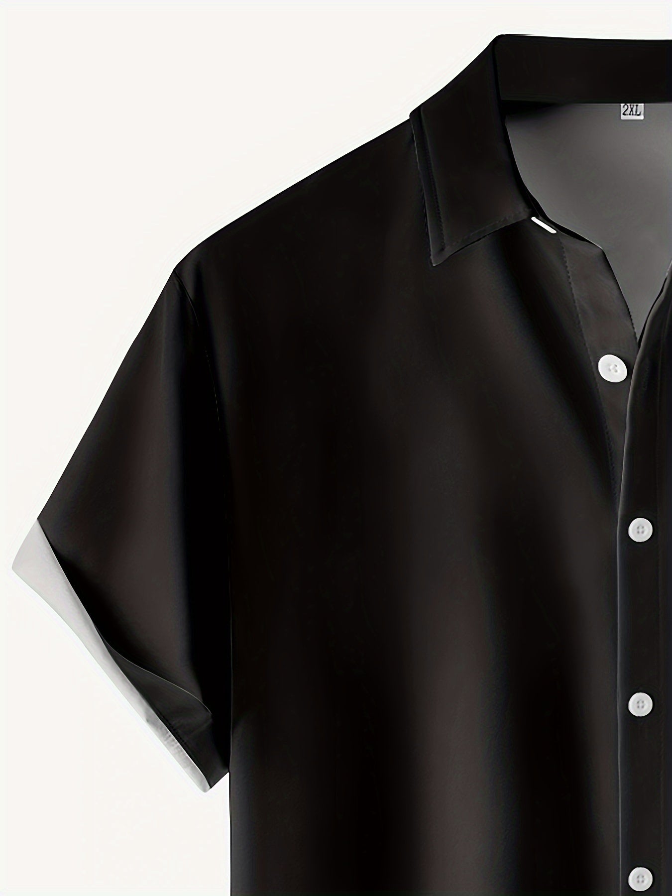 HANZUNPIN erkaklar uchun katta o'lchamdagi ko'ylak, 3D bosma, ko'krak cho'ntagi, yengil yaka, polyester, oddiy moslashuv, tugmachali yopish.