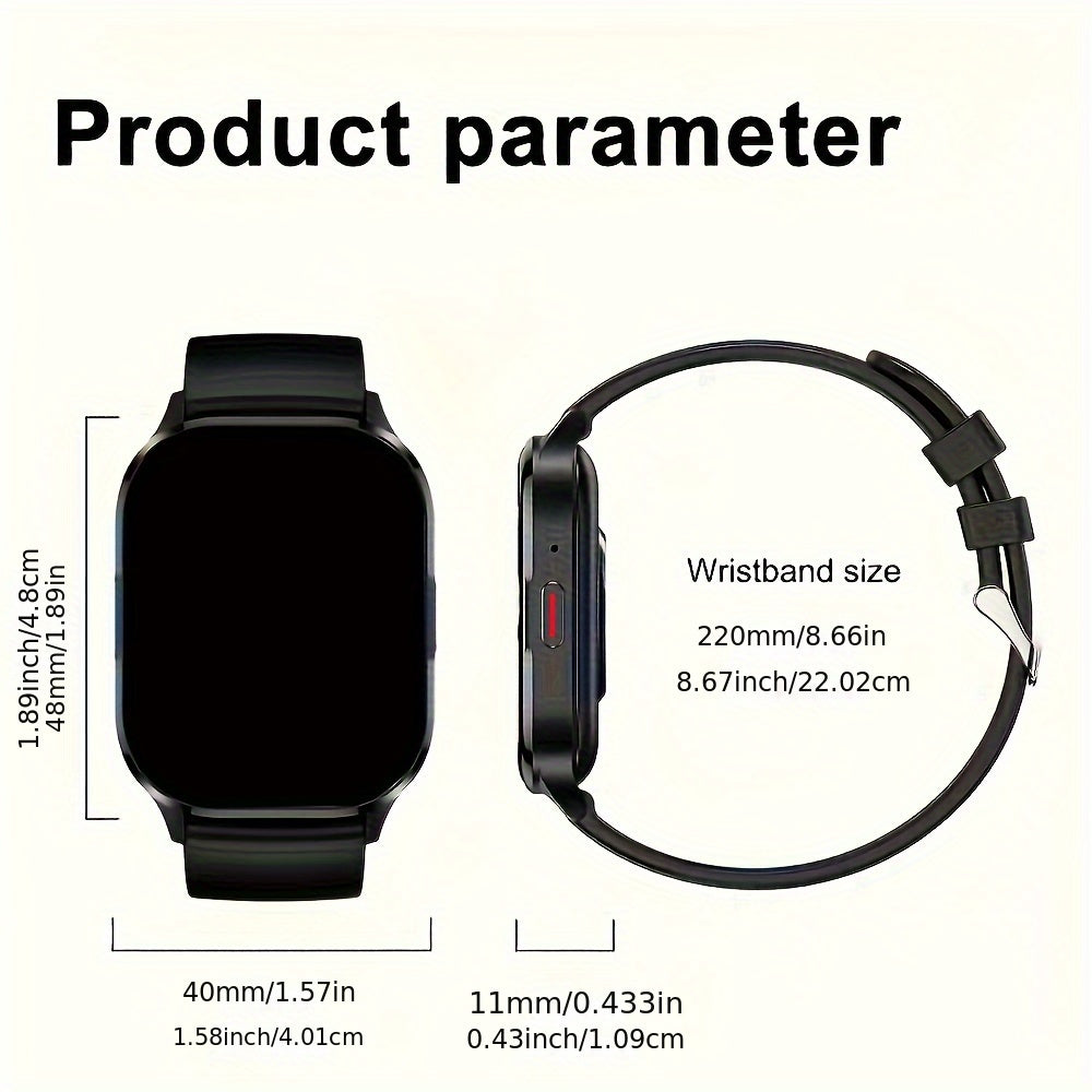 Men's AMOLED Smart Watch with Wireless Call Answer HD Display Sports Tracking