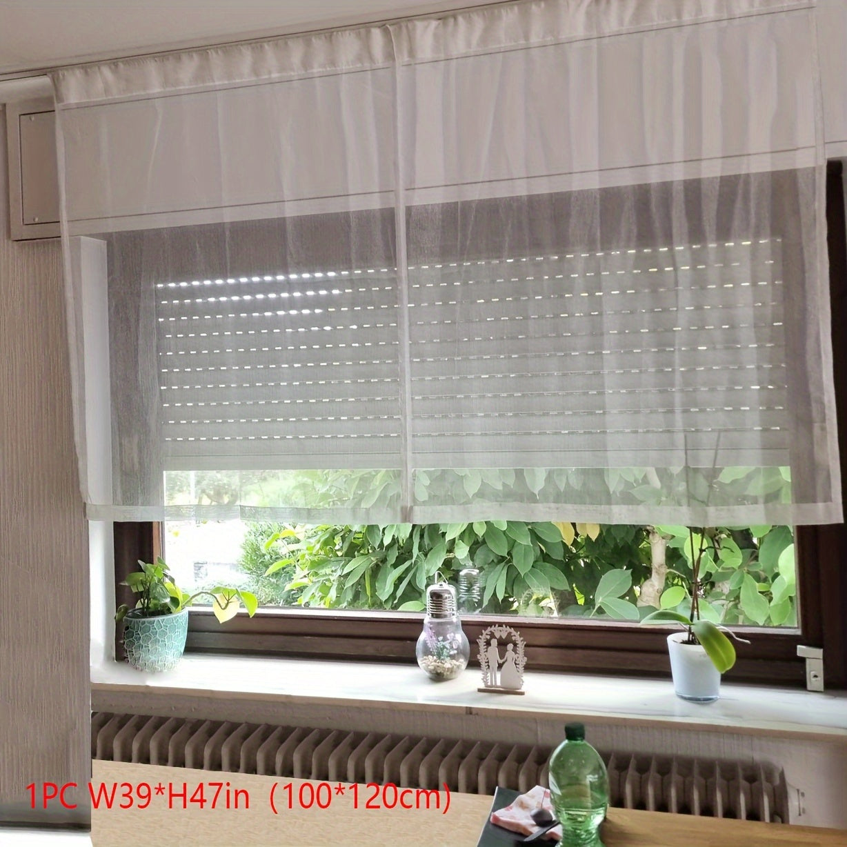 White Shiny Tulle Curtain Panels for Bedroom Living Room Office Kitchen Elegant Sheer Window Drapes