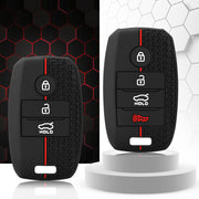 Smart Silicone Car Key Case Cover for Kia Vehicles with 3/4 Buttons