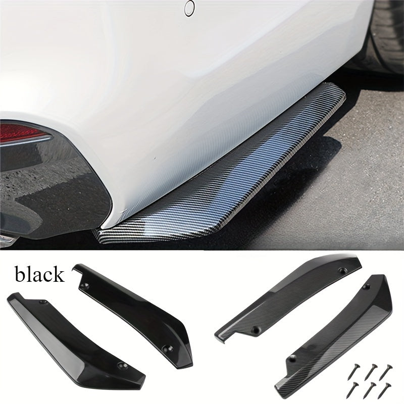 Universal Carbon Fiber Front Rear Bumper Lip Spoiler Diffuser Splitter Extension