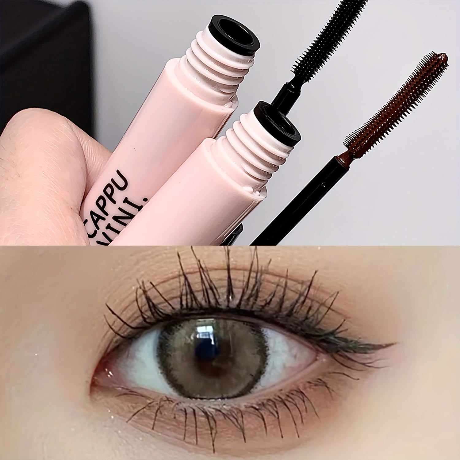 Women Waterproof Volumizing Mascara Black Brown Long-Lasting