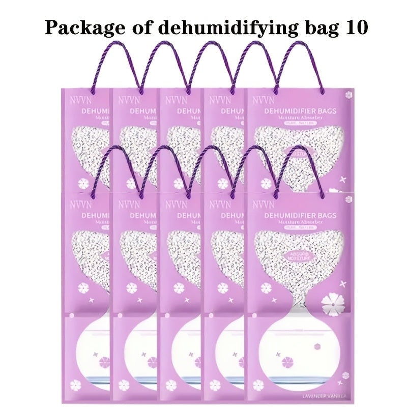 Lavender Scented Dehumidifier Bags for Wardrobe Closet Bathroom Pack of 5-10