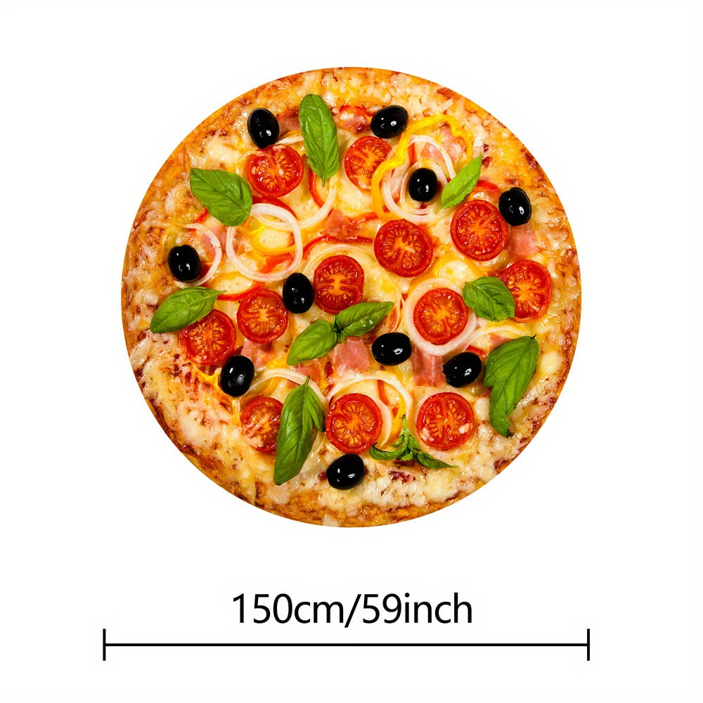 Reversible Microfiber Food Pattern Blanket for Kids and Adults