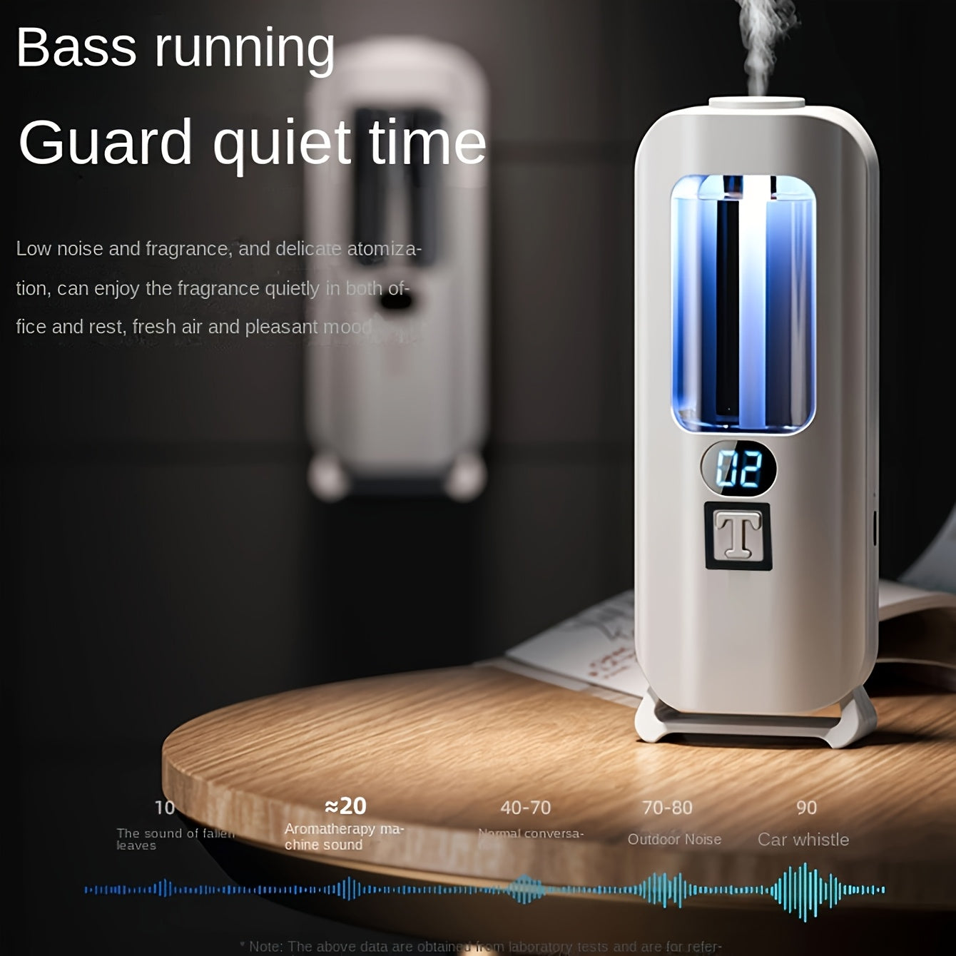 Automatic Aromatherapy Air Humidifier 1L USB Rechargeable Plastic for Office Bathroom