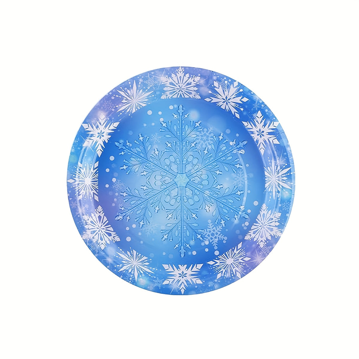 Winter Wonderland Party Supplies 80 Pieces Snowflake Plates Napkins Cups for Christmas