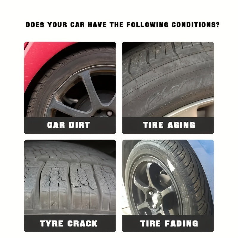 Long-Lasting Tire Shine and Protection Wax for Durable Gloss and Anti-Aging