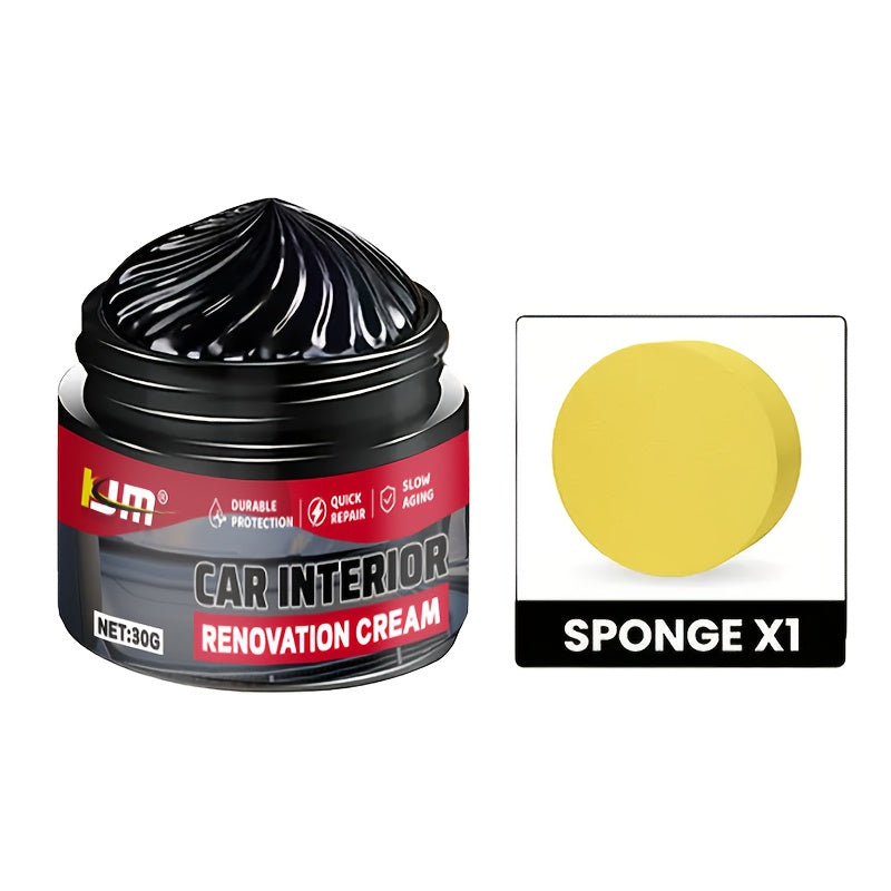 Универсальный автомобильный интерьер черный глянцевый полироль 2oz покрытие из ABS-пластика воск для панели приборов