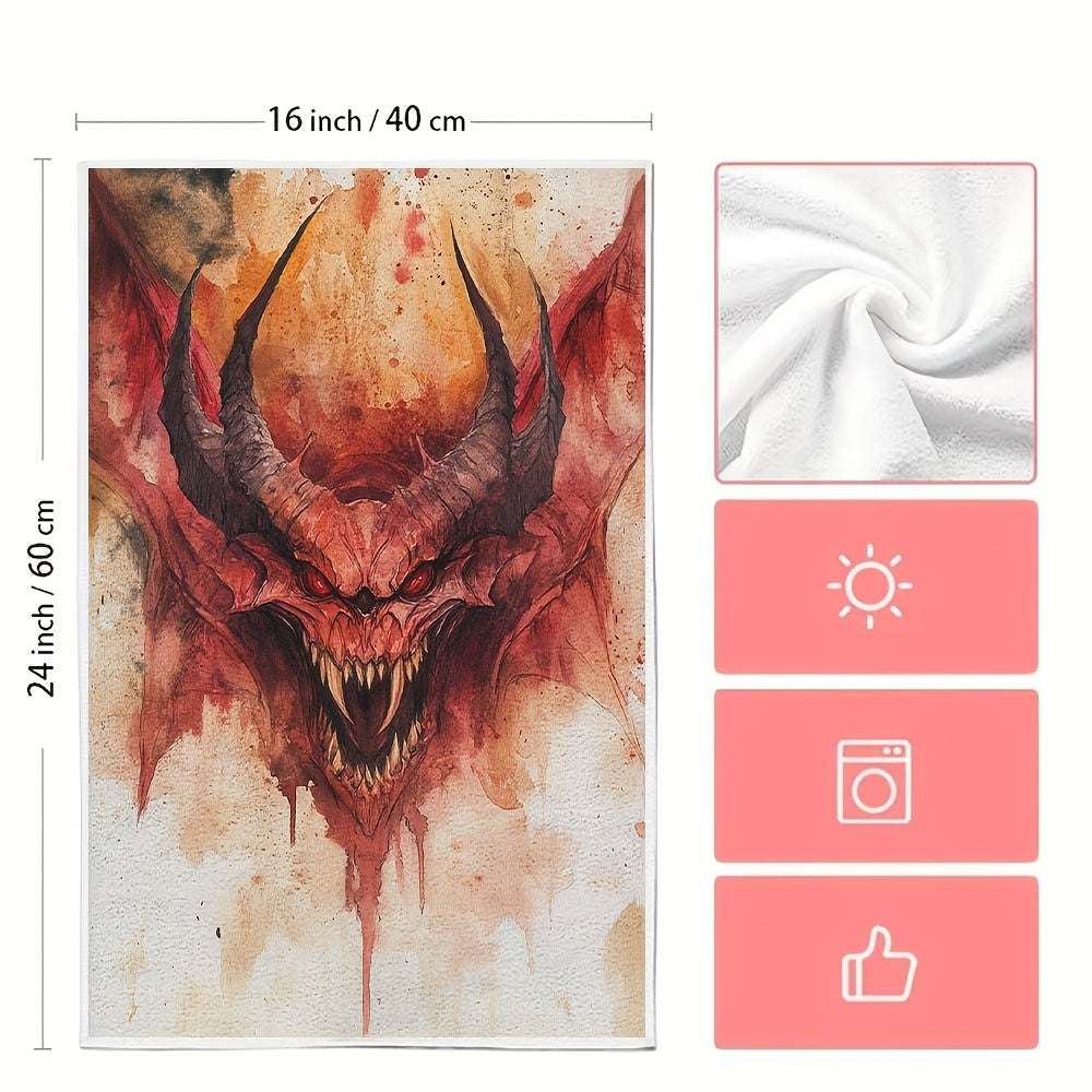 Set of 2 Coastal Kitchen Towels 40x60cm Super Absorbent Dish Hand Towels