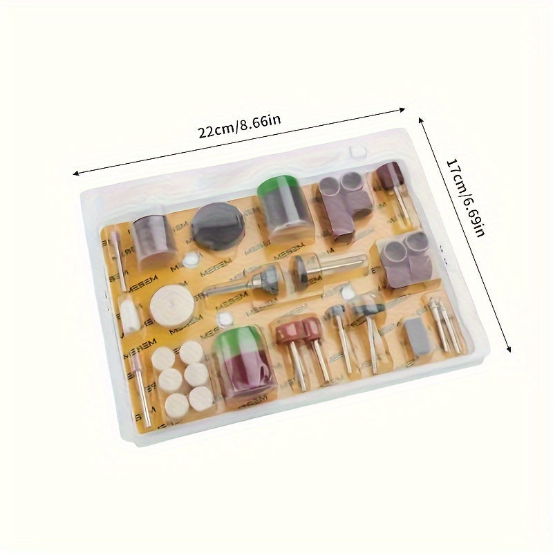 Diamond-Coated Polishing Kit for Woodworking Jade Carving Metal Cutting 105pcs