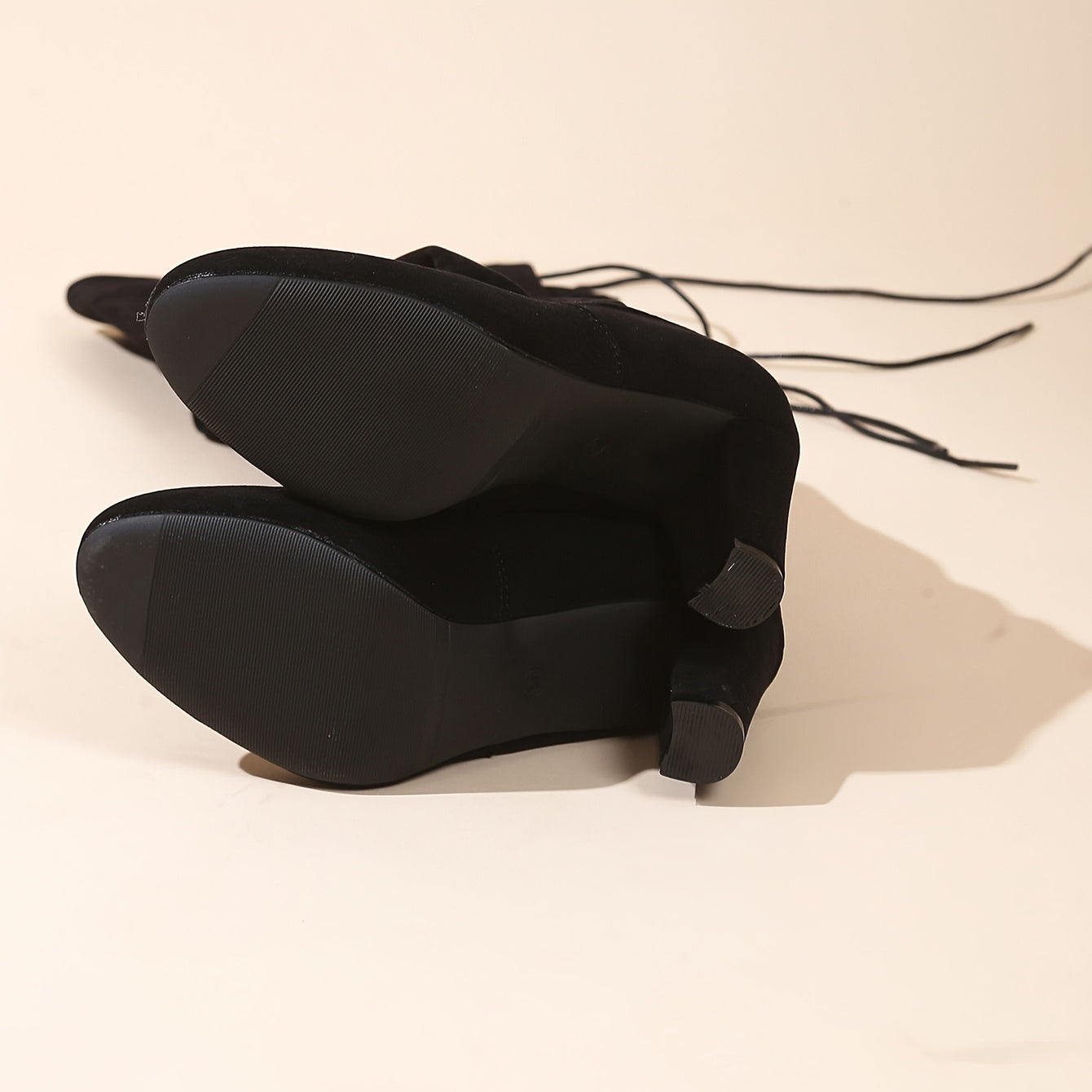 Женские ботинки на высоком каблуке с массивной подошвой, эластичные, удобные, для официальных мероприятий