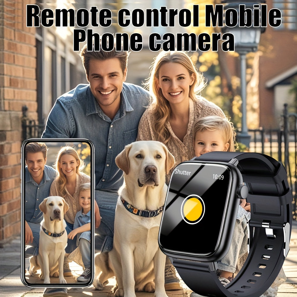 Full Touch Smart Watch for Women and Men 1.83 Inch Waterproof Fitness Tracker with Call Alerts