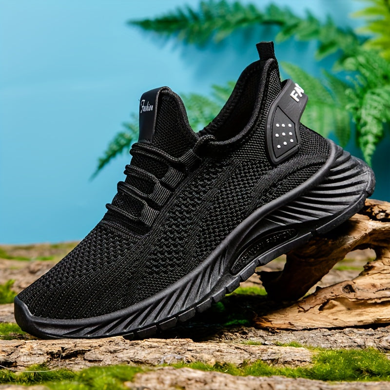 Women's Knitted Lightweight Running Sneakers Breathable Low Top Tennis Shoes