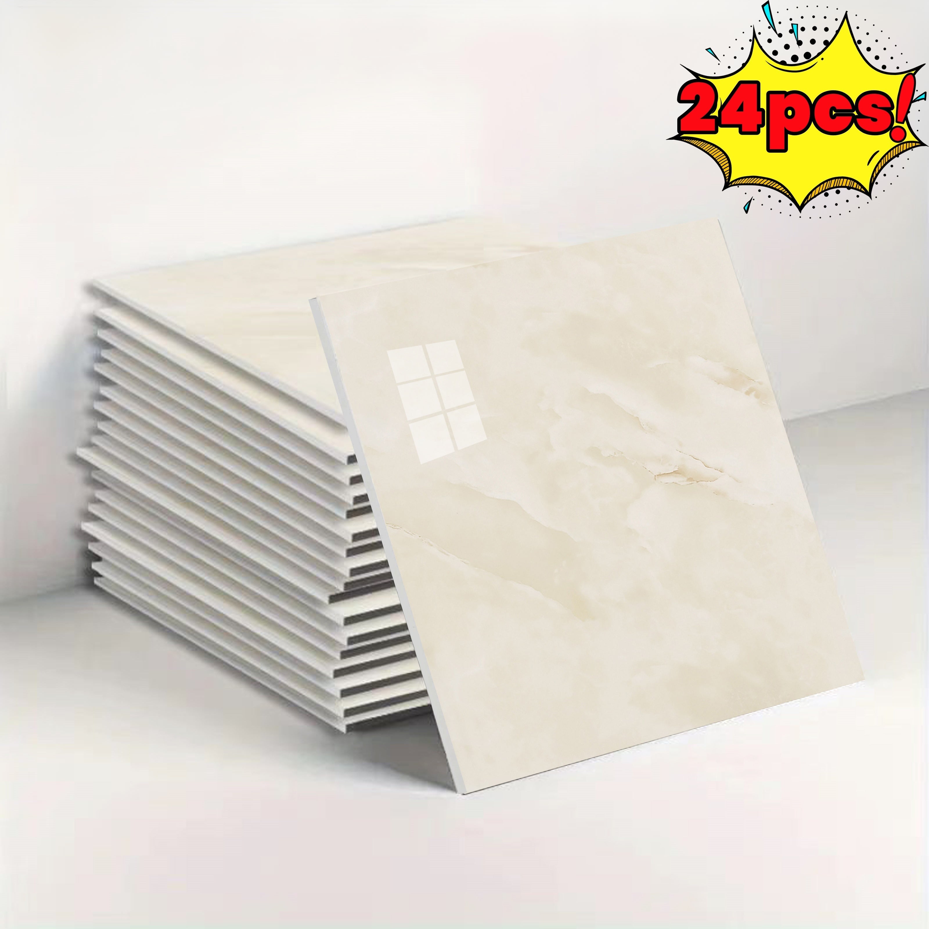 Vintage Marble Self-Adhesive Wall Tiles Waterproof Peel and Stick Backsplash for Bathroom Kitchen Living Room