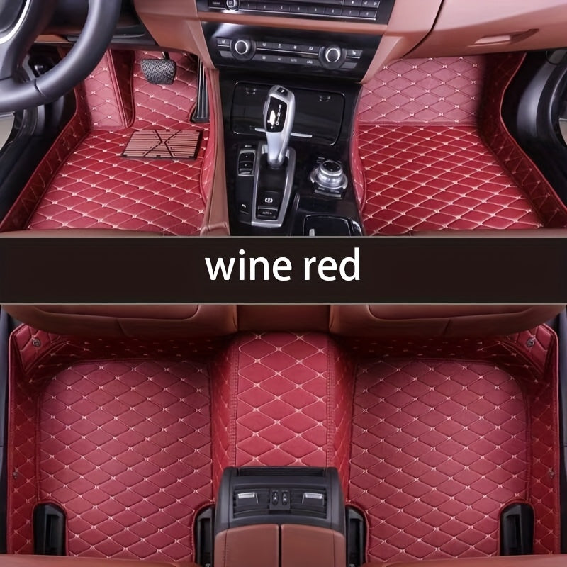 Custom PU Leather Car 3D Foot Mats All-Weather Wear-Resistant Interior Accessories