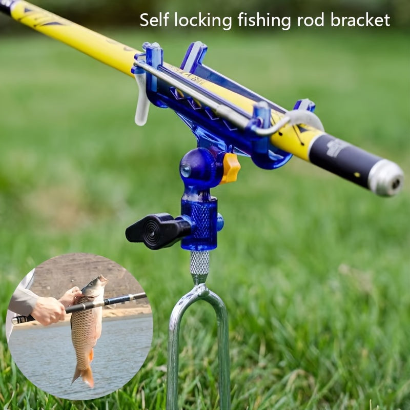 Adjustable Stainless Steel Bank Fishing Rod Holder with Anti-Corrosion Stable Rack