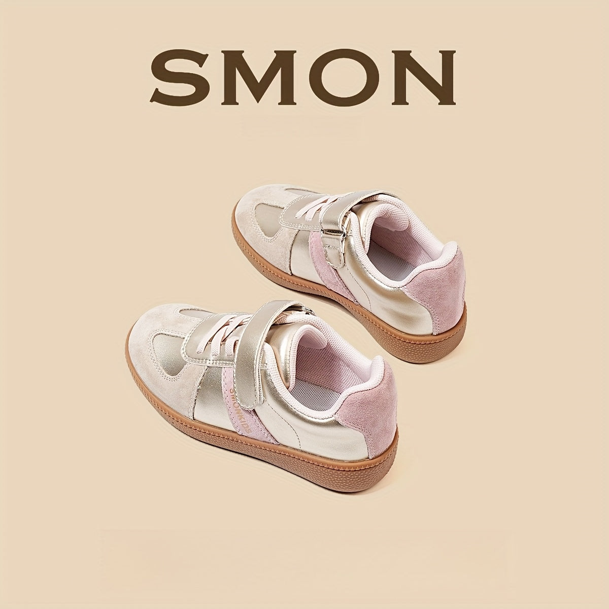 Кроссовки для молодежи SMON - прочная резиновая подошва, удобный дышащий интерьер, повседневный спорт, застежка на липучке, несколько размеров, для детей до 14 лет.