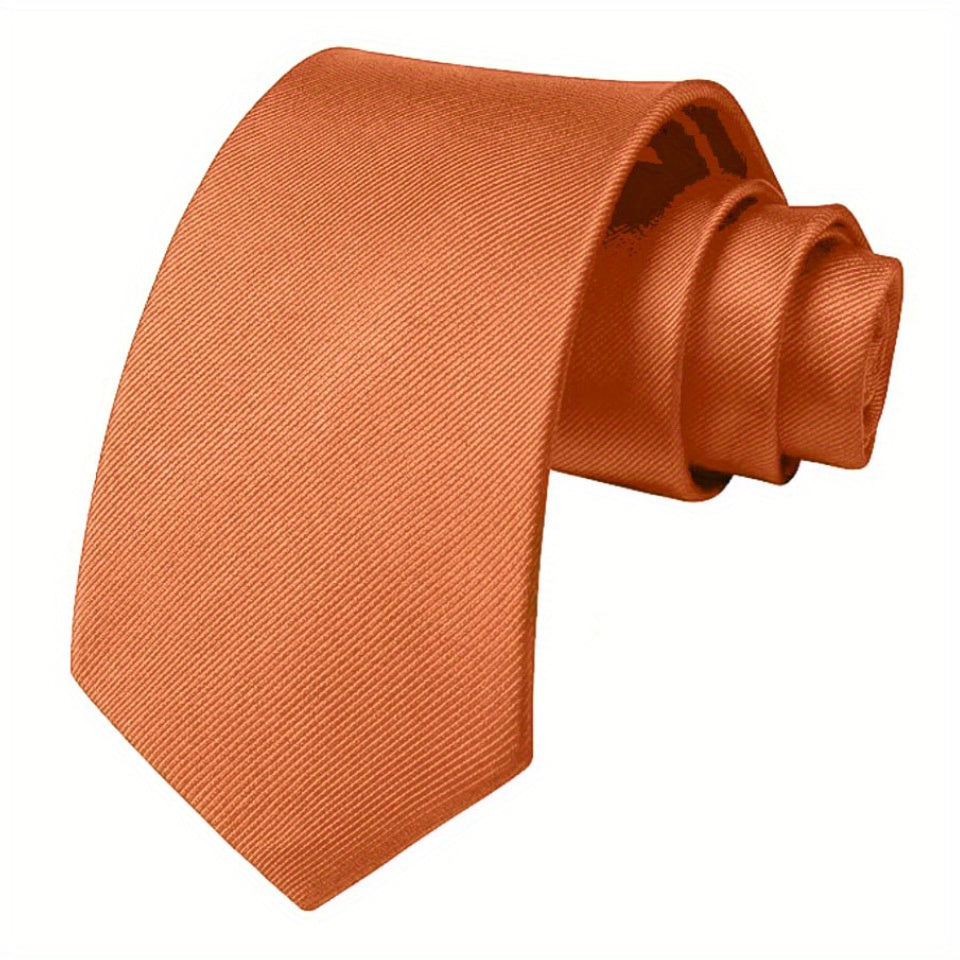Мужской однотонный галстук для деловых свадеб и официальных мероприятий