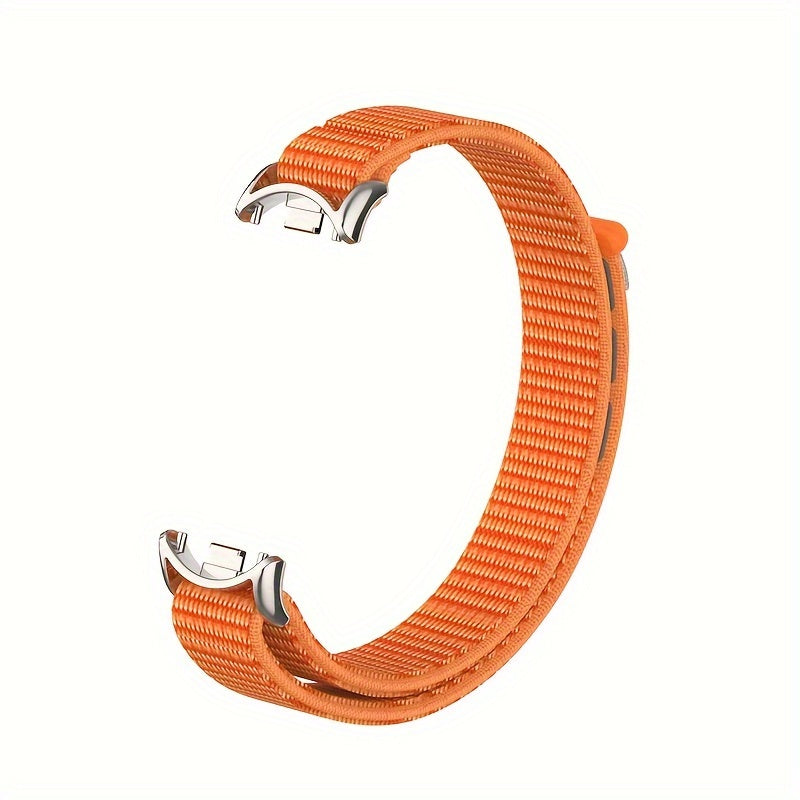 Nylon Loop Strap for Smartwatch Compatible with Mi Band 8 9 9 NFC Polyamide Water-Resistant Not Water Resistant