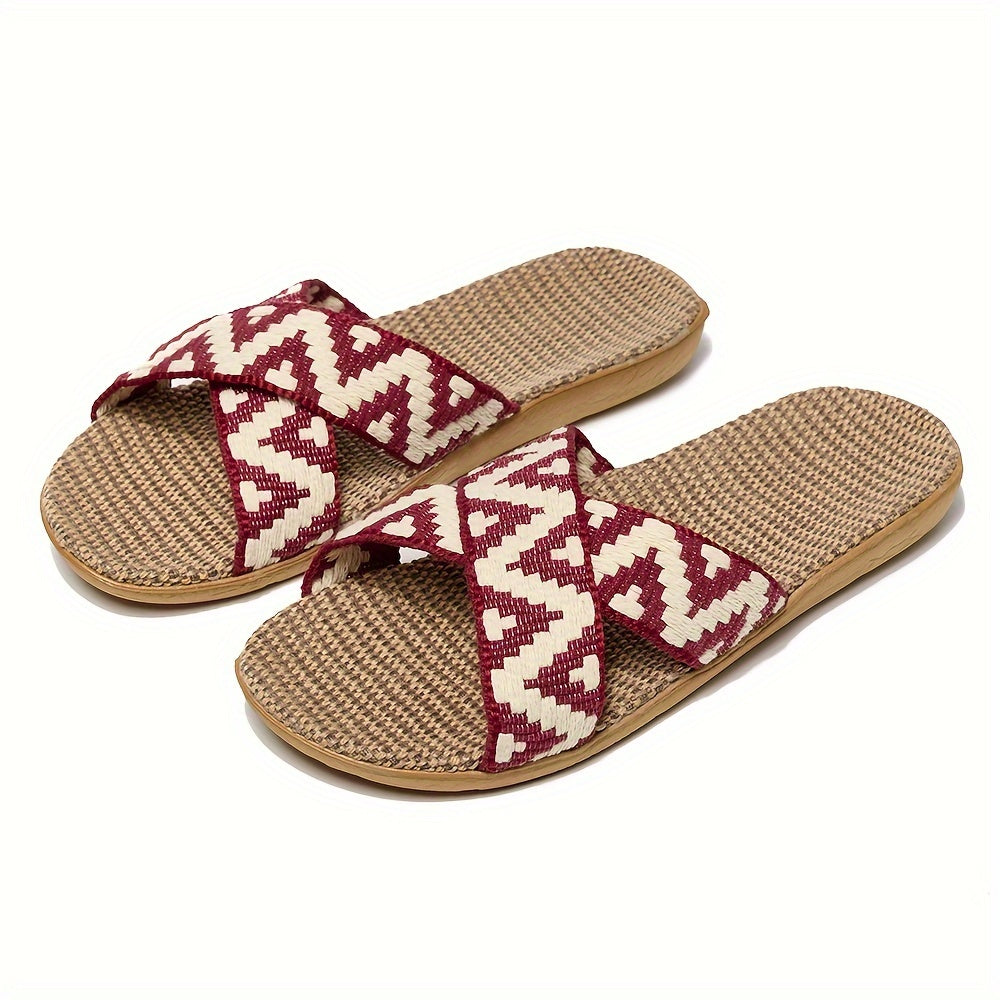 Women Open Toe Slides Casual Slip-On Summer Flat Shoes