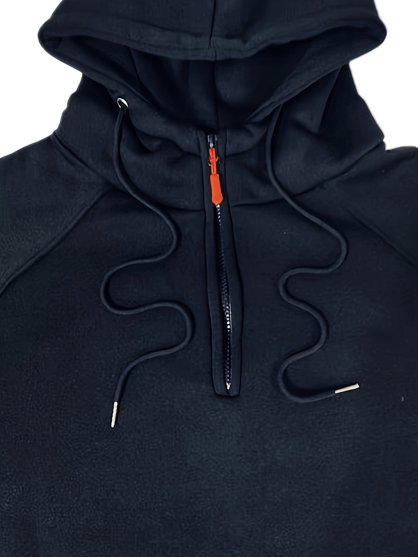 Erkaklar uchun uzun qo'lqonli kapuchonli Henley koftasi, ko'p cho'ntaklari bilan, kuz/qish uchun mukammal.